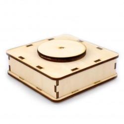 Drewniana platforma obrotowa 3D