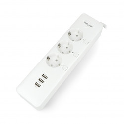 Koogeek O1EU - inteligentna listwa zasilająca - 3 gniazda, 3 porty USB - 1,5m