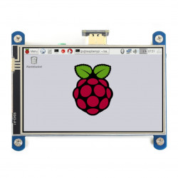 Ekran dotykowy rezystancyjny LCD IPS 4'' (H) 800x480px HDMI + GPIO dla Raspberry Pi 4B/3B+/3B/Zero