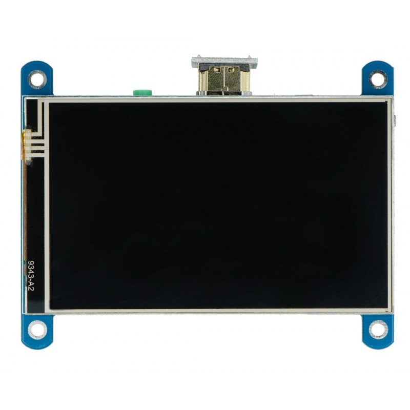 Ekran dotykowy rezystancyjny LCD IPS 4'' (H) 800x480px HDMI + GPIO dla Raspberry Pi 4B/3B+/3B/Zero
