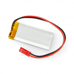 Akumulator Li-Pol Akyga 3,7V 1S 450mAh konektor+gniazdo 2,54 JST - 2 piny