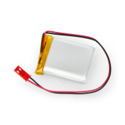 Akumulator Li-Pol Akyga 3,7V 1S 1200mAh konektor+gniazdo JST 2,54 mm - 2 piny - (40x34x8,8mm)