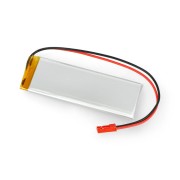 Akumulator Li-Pol Akyga 3,7V 1S 1500mAh konektor+gniazdo 2,54 JST - 2 piny - (83x30x5,8mm)