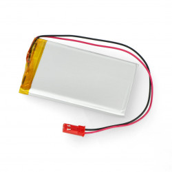 Akumulator Li-Pol Akyga 3,7V 1S 1800mAh konektor+gniazdo 2,54 JST - 2 piny - (74x41x5,8mm)