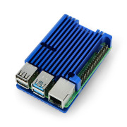 Obudowa do Raspberry Pi 4B - aluminiowa - niebieska