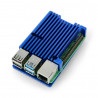 Obudowa do Raspberry Pi 4B - aluminiowa - niebieska - zdjęcie 1