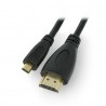Kabel HDMI / microHDMI Akyga AK-HD-15R ver. 1.4 1.8m - zdjęcie 1
