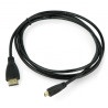Kabel HDMI / microHDMI Akyga AK-HD-15R ver. 1.4 1.8m - zdjęcie 2