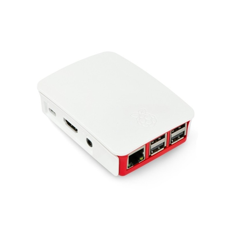 Obudowa Raspberry Pi Model 3B+/3B/2B oficjalna - czerwono-biała