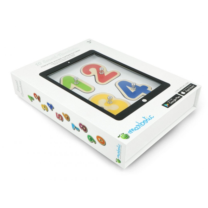 Marbotic Smart Numbers - gra edukacyjna z drewnianymi cyferkami do tabletu