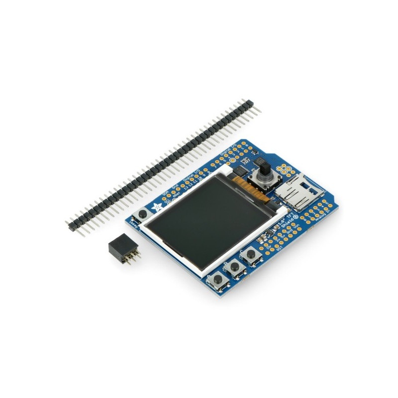 Wyświetlacz 1.8" TFT z czytnikiem microSD + Joystick - Shield dla Arduino 