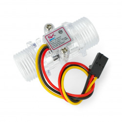 Czujnik przepływu cieczy - gwint 1/2" - przezroczysty