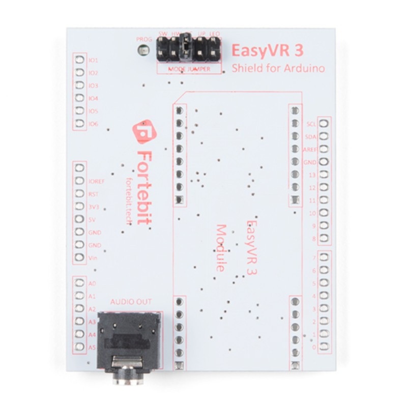 SparkFun EasyVR 3 Plus Shield - rozpoznawanie głosu - nakładka dla Arduino - SparkFun COM-15453
