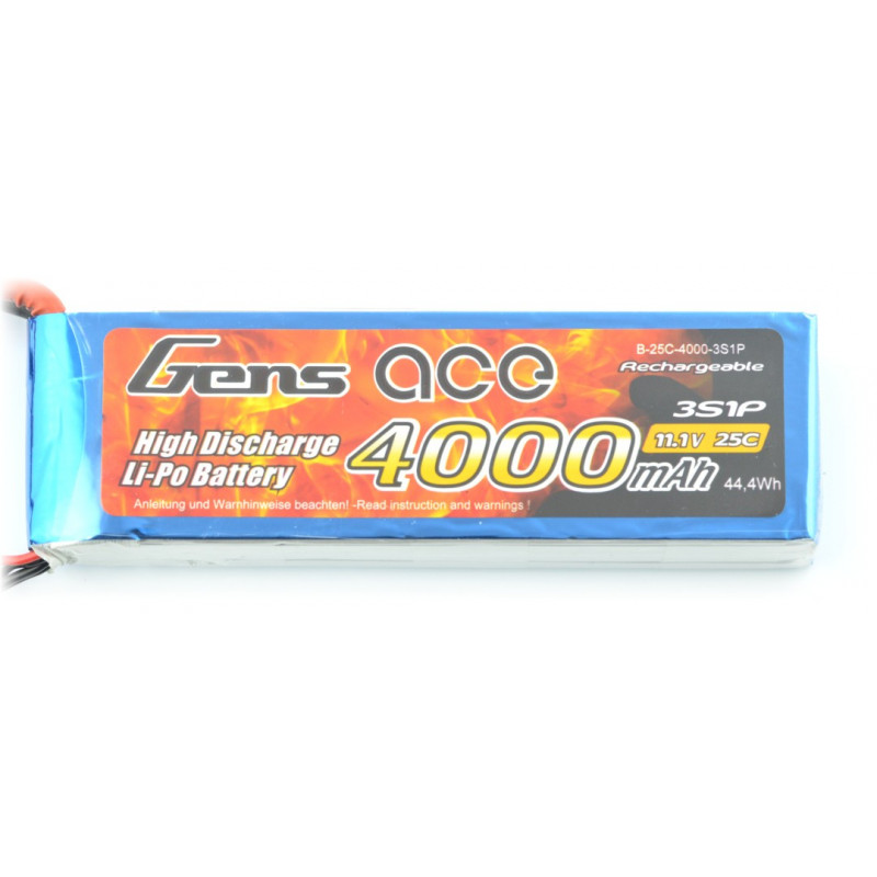 Pakiet Li Pol Gens Ace 4000mah 25c 3s 11 1v Botland Sklep Dla Robotykow