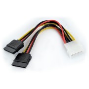 Kabel zasilający Molex - 2x SATA - 15cm
