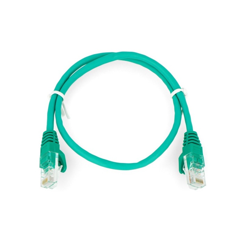 Przewód sieciowy Ethernet Patchcord UTP 5e 0,5 m - zielony