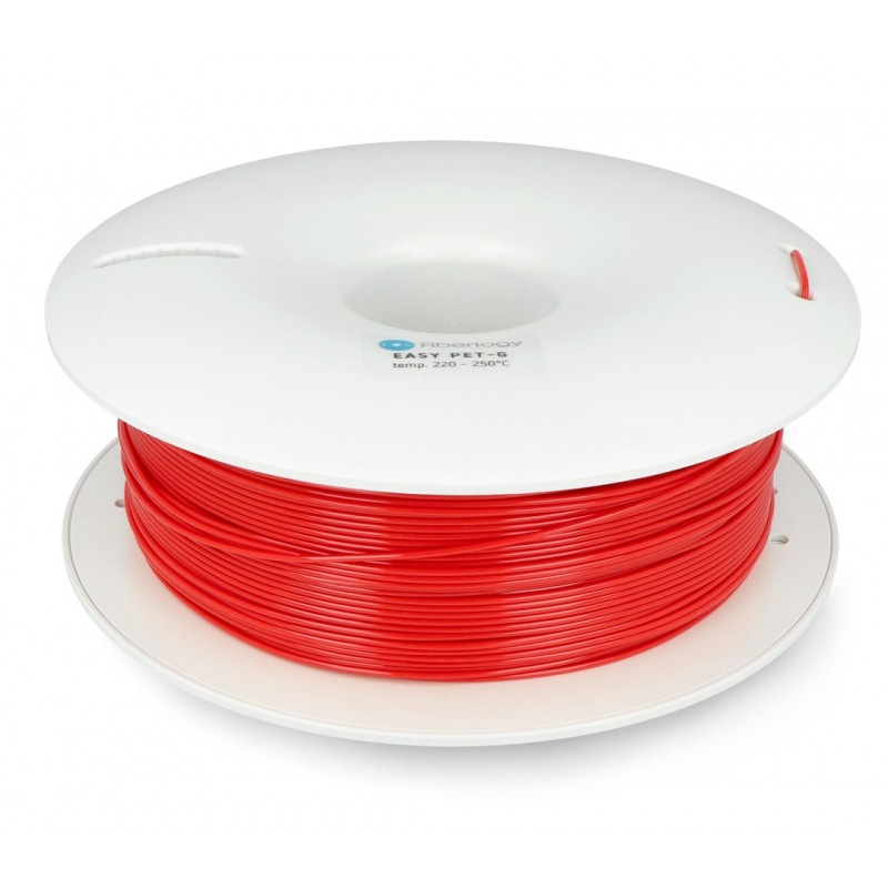 Filament Fiberlogy Easy PET-G 1,75mm 0,85kg - czerwony