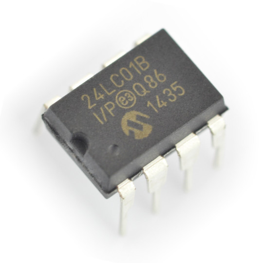 EEPROM пам'ять 1 кБ I2C 24LC01B-I/P - 5 шт.