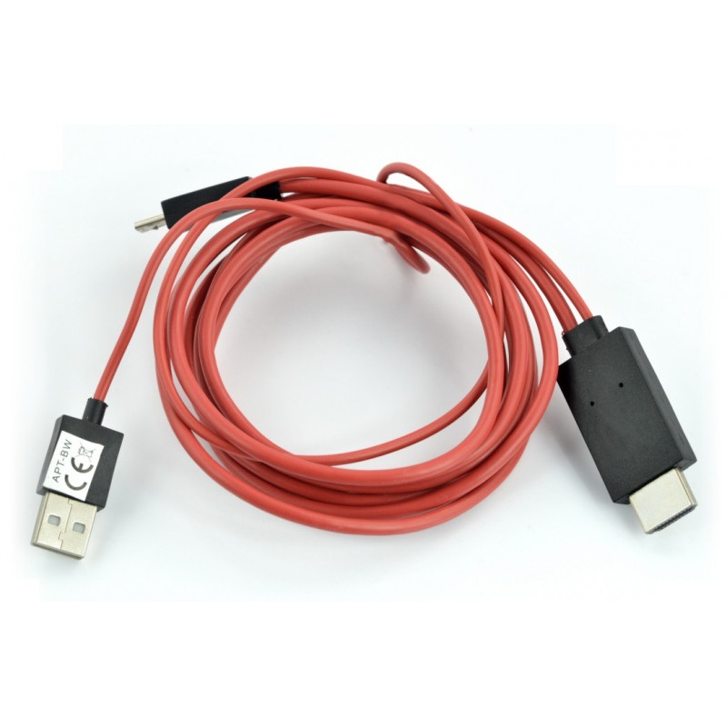 Przewód MHL 11 pin - microUSB, HDMI i USB