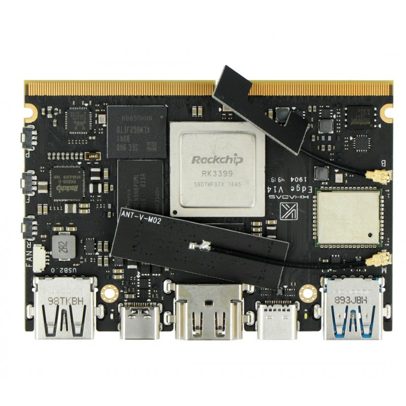 Khadas Edge Pro - Rockchip RK3399 WiFi, Bluetooth Cortex A72/A53 + 4GB RAM/32GB eMMC