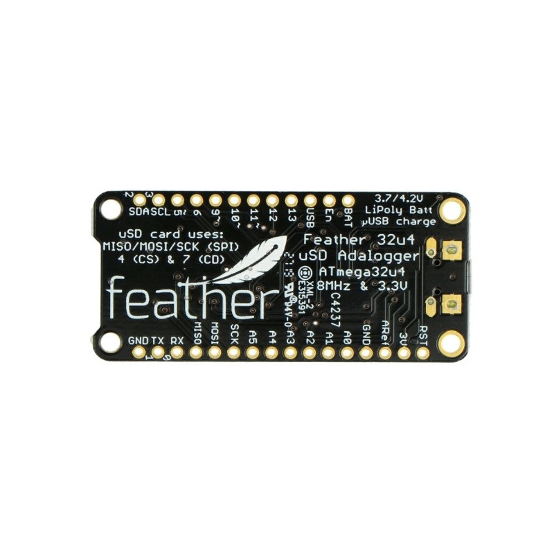 Adafruit Feather 32u4 Adalogger - zgodny z Arduino