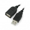 Przedłużacz USB A - A z przełącznikiem On/Off czarny - 0,5m - zdjęcie 1