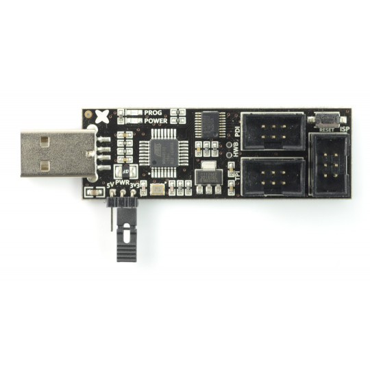 Програматор AVR MKII v3, сумісний з AVRISP-MKII ISP + IDC Tape