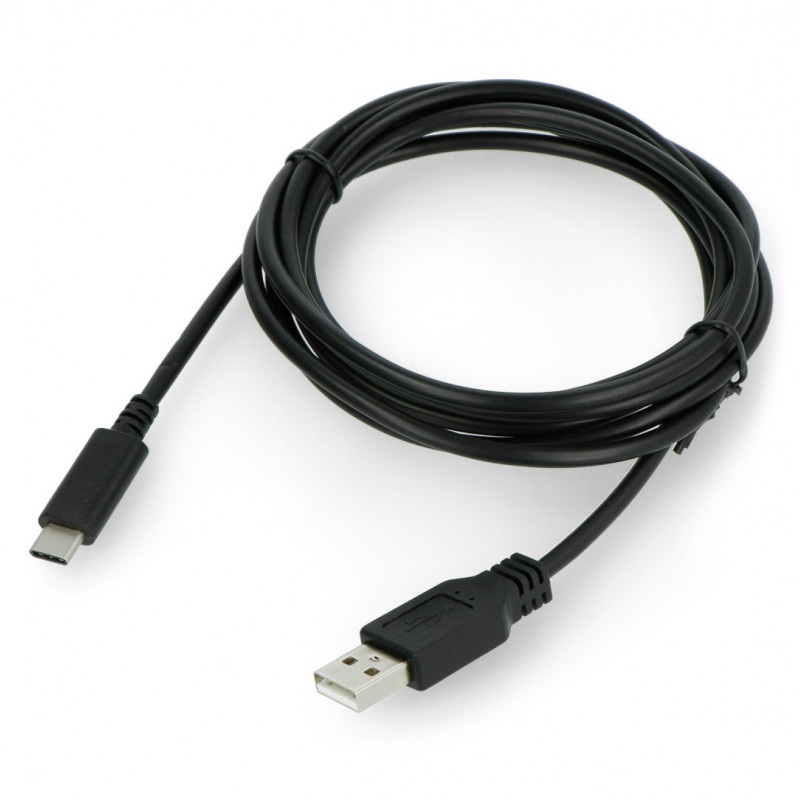 Przewód ART USB A 2.0 - USB C czarny - 2m