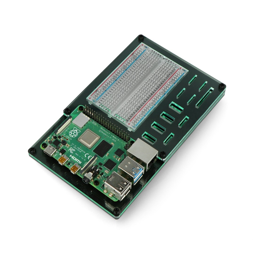 Stacja dokująca ProtoDock dla Raspberry Pi 3B/3B+/4B - akrylowa - PiHut TPH-041