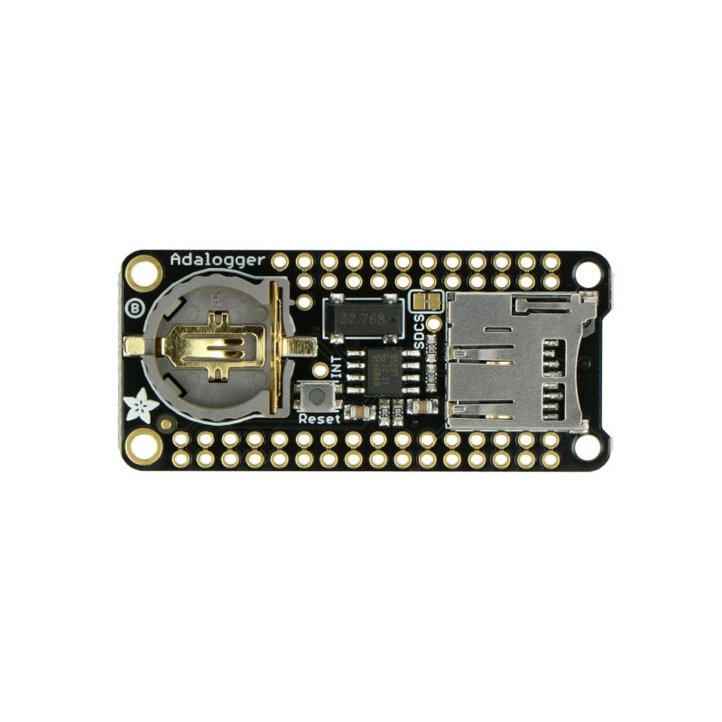 Adalogger FeatherWing - moduł z zegarem RTC i slotem microSD dla serii Feather