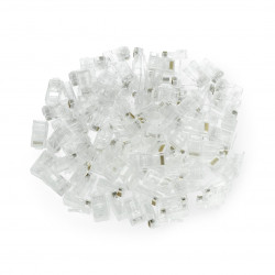 Wtyk sieciowy RJ45 przelotowy Lanberg kat. 6e UTP - 100 szt.