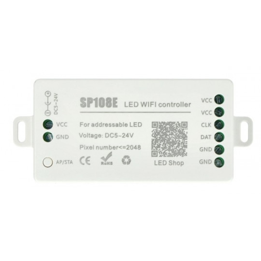 Контролер для адресних WiFi світлодіодних стрічок та стрічок SP108E LED WiFi контролер LED магазин