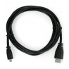 Przewód microHDMI - HDMI - oryginalny dla Raspberry Pi 4 - 1m - czarny - zdjęcie 2