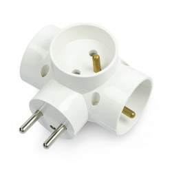 Rozgałęziacz 3x do gniazdka sieciowego AC 230V