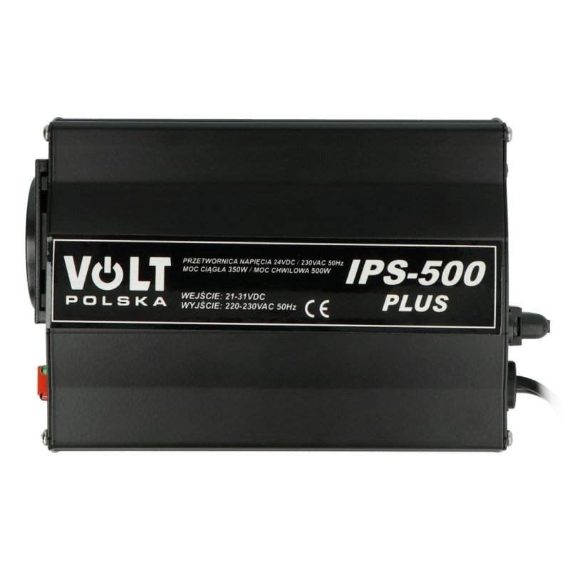 Przetwornica DC/AC step-up 24VDC / 230VAC 250/500W - samochodowa - Volt IPS-500 Plus