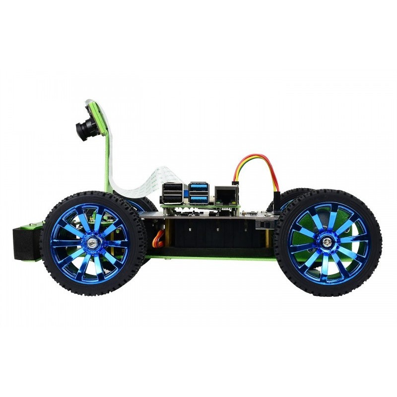 PiRacer DonkeyCar - 4-kołowa platforma robota AI z kamerą i napędem DC oraz wyświetlaczem OLED