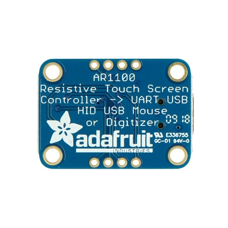 Kontroler rezystancyjnych ekranów dotykowych AR1100 - moduł Adafruit