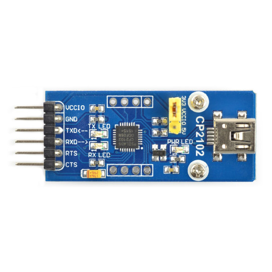 Конвертер USB-UART CP2102 - роз'єм miniUSB - Waveshare 8085
