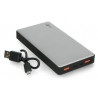 Mobilna bateria PowerBank Goobay 15.0 59819 Quick Charge 3.0 15000mAh - szaro - czarna - zdjęcie 2