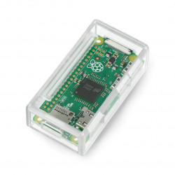 Obudowa Raspberry Pi Zero Pi Supply plastikowa - przezroczysta
