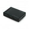 Przełącznik wideo - 5 portów HDMI  - z pilotem i odbiornikiem IR - port microUSB - Lanberg SWV-HDMI-0005 - zdjęcie 1