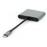 Hub - Multiport Natec Fowler Mini - USB-C PD HDMI - szary - zdjęcie 2