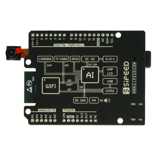 Плата розробки штучного інтелекту Maixduino - K210 RISC-V AI + lOT ESP32 + OV2640 - DFRobot DFR0640