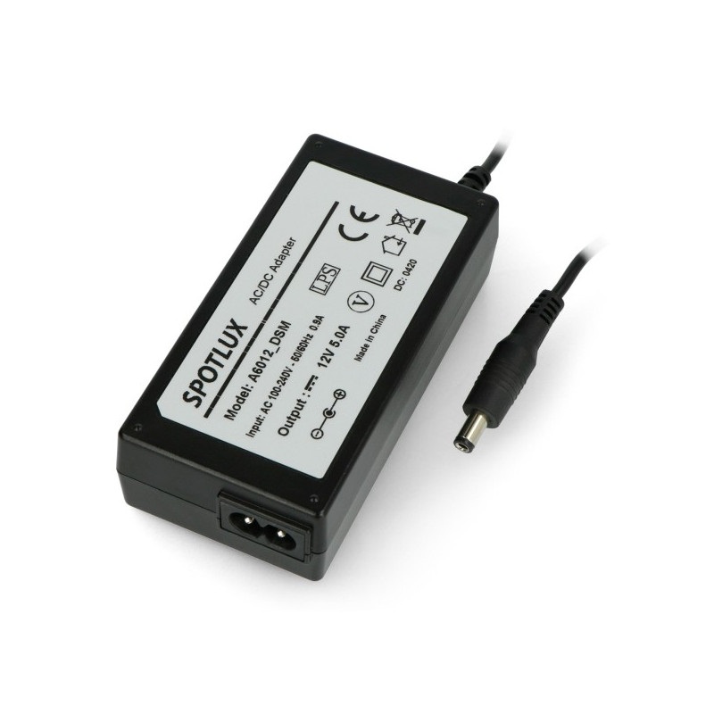 Zasilacz impulsowy Sagemcom MSP-Z5000IC12.0-60W 12V 5,0A DC 5,5/2,5 mm