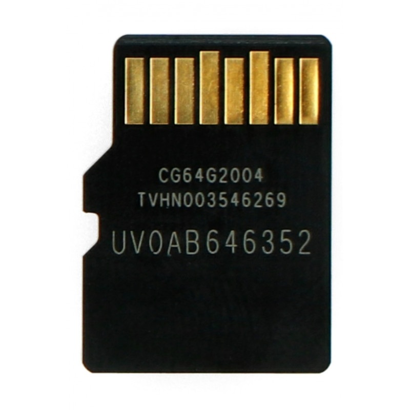 Karta pamięci Panasonic microSD 64GB 40MB/s klasa A1 + system Raspbian dla Raspberry Pi 4B/3B+/3B/2B/Zero