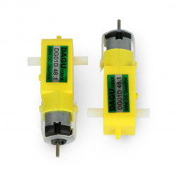 Silnik DC Dagu DG01D-L 48:1 4,5V z podwójnym wałem - 2szt.