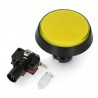 Push Button 6cm - żółty (wersja eko2) - zdjęcie 4