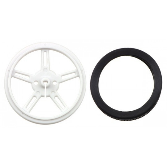 Колеса 60x8 мм - білі - Pololu 1424