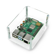 Obudowa do HiFiBerry i Raspberry Pi Model 2B/B+ otwarta przezroczysta