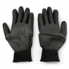 Rękawice robocze Yato rozmiar 10 nylonowe - czarne - zdjęcie 2